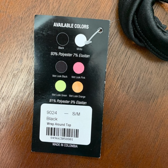 Mapole' Wrap Around Black Top - Picture 6 of 6